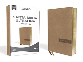 Biblia NBLA - Letra Grande - Tamaño Manual - Símil Piel Beige