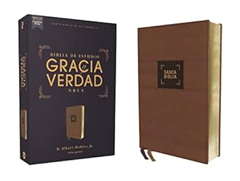 Biblia NBLA - de Estudio Gracia y Verdad - Símil Piel Café