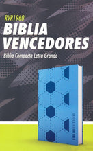 Cargar imagen en el visor de la galería, Biblia RVR 1960 Vencedores Azul Símil Piel
