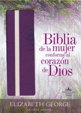 Cargar imagen en el visor de la galería, Biblia RVR60 de la Mujer Conforme al Corazón de Dios - Morado - Elizabeth George
