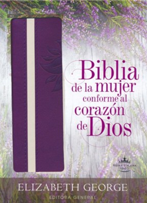 Biblia RVR60 de la Mujer Conforme al Corazón de Dios - Morado - Elizabeth George