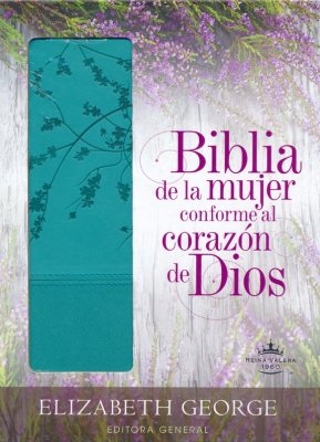 Biblia RVR60 de la Mujer Conforme al Corazón de Dios - Duotono Aqua - Elizabeth George
