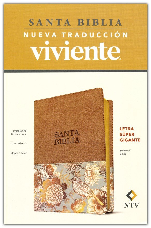 Biblia NTV - Super Gigante - Simi Piel Beige