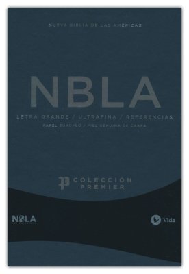 Biblia NBLA - Letra Grande - Colección Premier - Piel Genuina de Cabra - Café