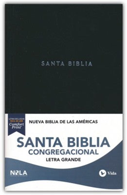 Biblia NBLA - Congregacional - Letra Grande -  Tapa Dura Negra