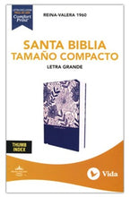 Cargar imagen en el visor de la galería, Biblia RVR60 - Letra Grande - Tamaño Compacto - Tapa Dura - Azul con Índice
