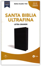 Cargar imagen en el visor de la galería, Biblia RVR60 - Letra Grande - Ultrafina - Símil Piel Negra - Con Cierre
