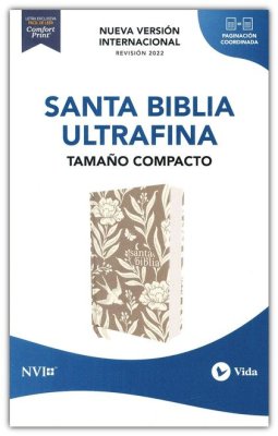 Biblia NVI - Texto Revisado 2022 - Tamaño Compacto - Tapa Dura Floral