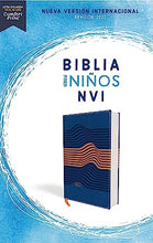 Cargar imagen en el visor de la galería, Biblia NVI - Texto Revisado 2022 -Niños- Símil Piel Azul Marino - Novedad
