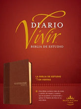 Cargar imagen en el visor de la galería, Biblia RVR60 de Estudio Del Diario Vivir - Piel Italiana Café 2 Tonos

