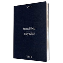 Cargar imagen en el visor de la galería, Biblia NVI/NIV - Bilingüe - Símil Piel Azul
