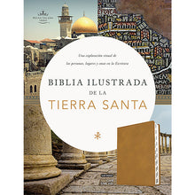 Cargar imagen en el visor de la galería, Biblia RVR60 - Tierra Santa - Ilustrada - Símil Piel Café - con Índice - Novedad
