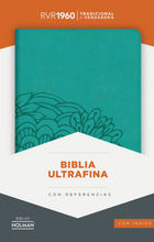 Cargar imagen en el visor de la galería, Biblia RVR60 Ultrafina Simipiel Aqua - Con í�ndice
