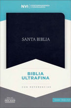 Cargar imagen en el visor de la galería, Biblia NVI Ultrafina Símil Piel Negro - con Índice
