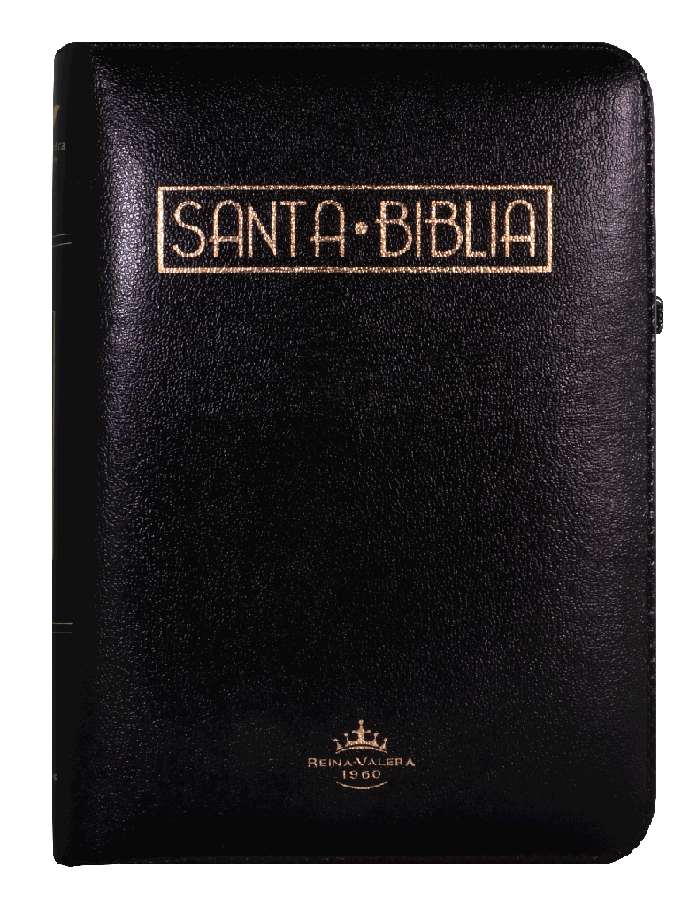 Biblia RVR60 - Letra Grande - Tamaño Manual - Símil Piel - con Índice y Cierre