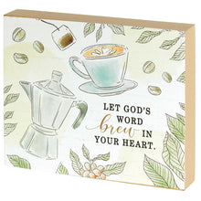 Cargar imagen en el visor de la galería, Cuadro - en inglés - Let God&#39;s Word Brew
