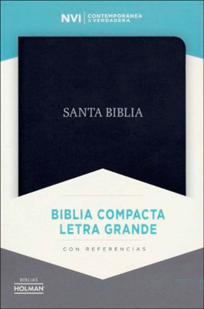 Biblia NVI - Compacta - Letra Grande - Símil Piel Negro
