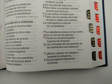 Cargar imagen en el visor de la galería, Biblia RVR60 - Letra Grande 12pts. - Tamaño Manual - Tela Bordado - con Índice
