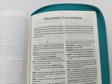 Cargar imagen en el visor de la galería, Biblia NVI Letra Grande con Cierre Aquamarina - Cuero Ecológico
