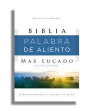 Cargar imagen en el visor de la galería, Biblia NVI - de Estudio Palabra de Aliento - Max Lucado - Símil Piel Café
