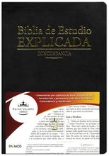 Cargar imagen en el visor de la galería, Biblia RVR 1960 de Estudio Explicada Negro
