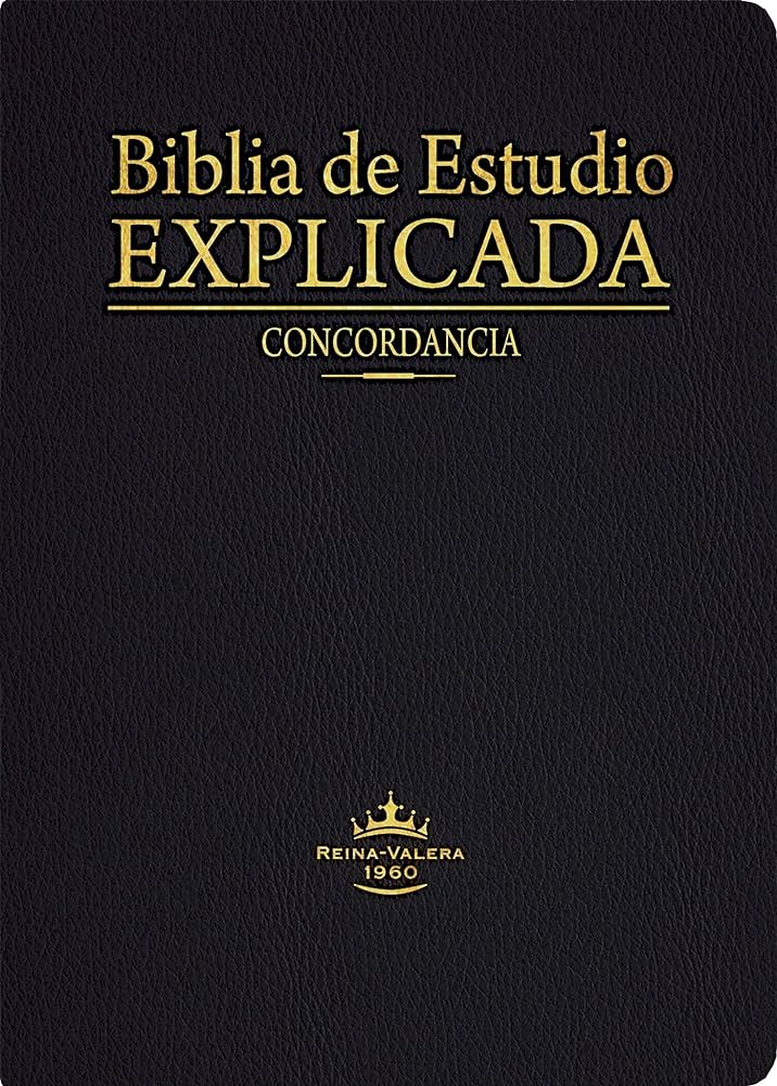 Biblia RVR 1960 de Estudio Explicada Negro