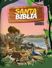 Cargar imagen en el visor de la galería, Biblia RVR60 para Niños - Pasta Dura - Texto Completo con Ilustraciones

