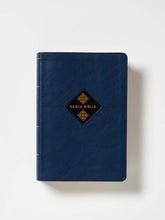 Cargar imagen en el visor de la galería, Biblia NBla de Estudio Gracia y Verdad Piel Azul Marino Interior a Dos Colores con Índice
