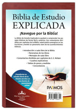 Cargar imagen en el visor de la galería, Biblia de Estudio - RVR60 - Explicada - con Índice - Símil Piel - Marrón
