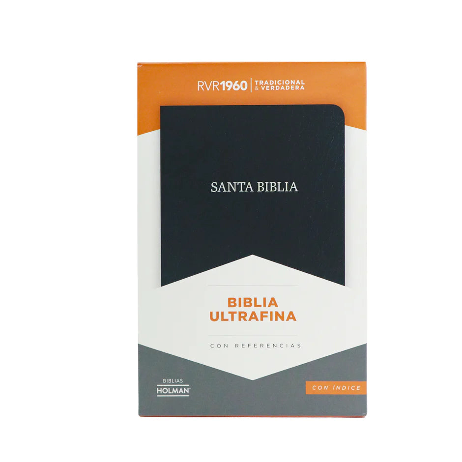 Biblia RVR60 Ultrafina - Símil Piel Negro - con Índice