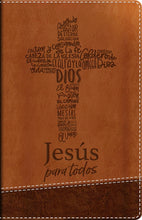 Cargar imagen en el visor de la galería, Biblia RVR60 - de Promesas - Jesús para Todos - Tamaño Manual - Letra Grande - Símil Piel - Café - Novedad
