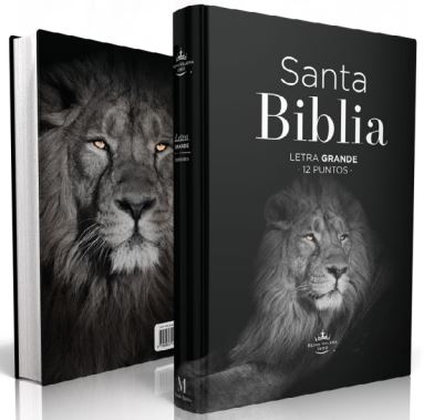 Biblia RVR 1960 Letra Grande Tamaño Manual Tapa Flex León