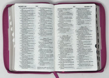 Cargar imagen en el visor de la galería, Biblia RVR 1960 Letra Grande Tamaño Manual Tricolor Fucsia Palo Rosa Fucsia con Índice y Cierre
