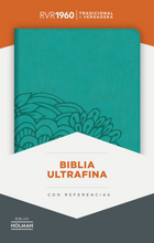 Cargar imagen en el visor de la galería, Biblia RVR60 Ultrafina - Aqua, Símil Piel
