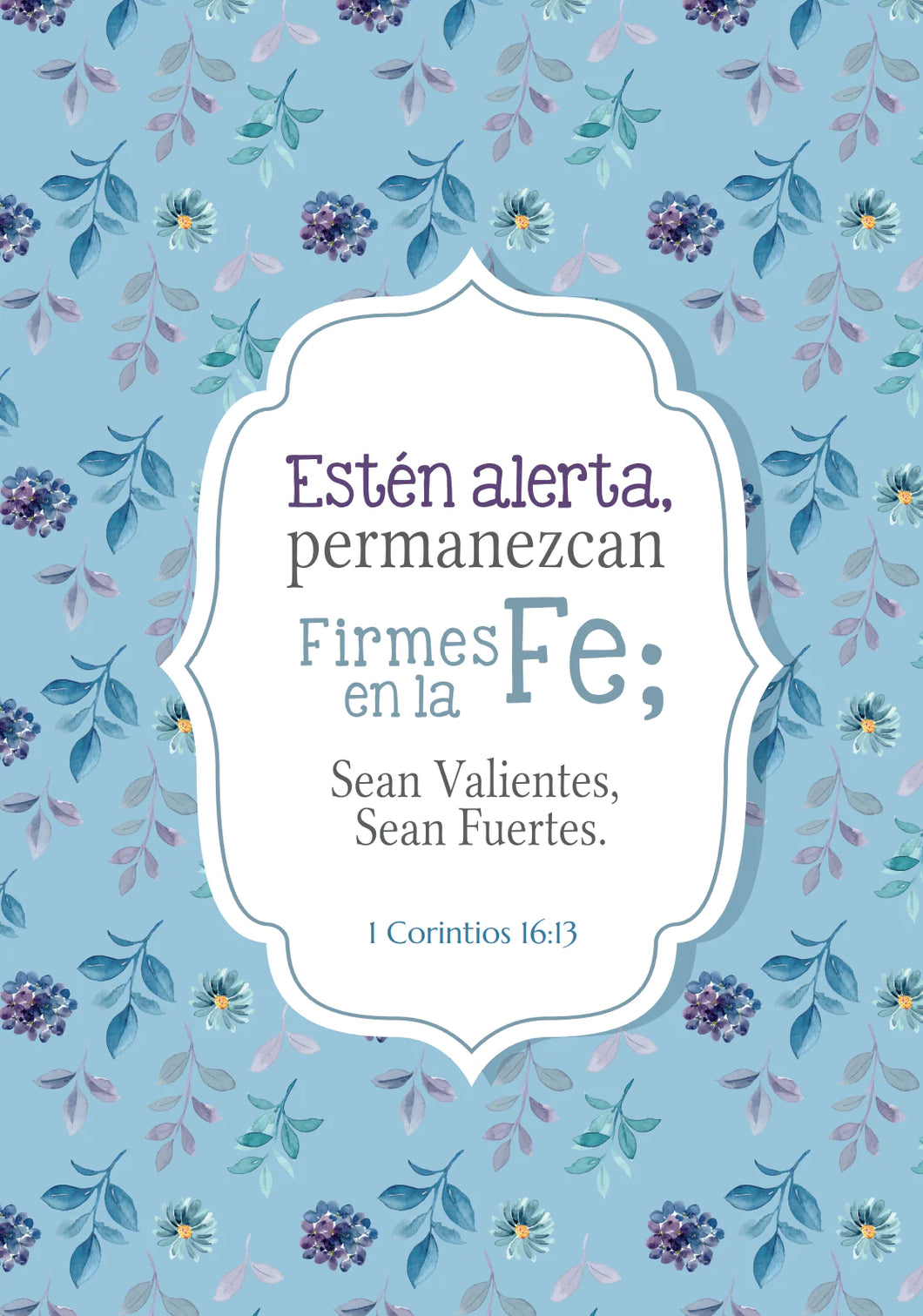 Firmes en la Fe – 1 Corintios 16:13 – Diario y Cuaderno de Notas