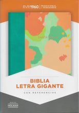 Cargar imagen en el visor de la galería, Biblia RVR60 Letra Gigante - Floral Símil Piel
