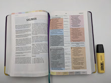 Cargar imagen en el visor de la galería, Biblia RVR60 - De Estudio Arcoiris - Morado
