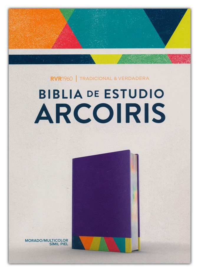 Biblia RVR60 - De Estudio Arcoiris - Morado