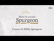 Cargar y reproducir el video en el visor de la galería, Biblia RVR60 - de Estudio Spurgeon - Pasta Dura
