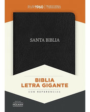 Cargar imagen en el visor de la galería, Biblia RVR60 - Letra Gigante - Piel Fabricada Negro - Con Índice
