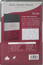 Cargar imagen en el visor de la galería, Biblia RVR60 Letra Grande Tamaño Manual Tricolor - Con Cierre - Con Índice
