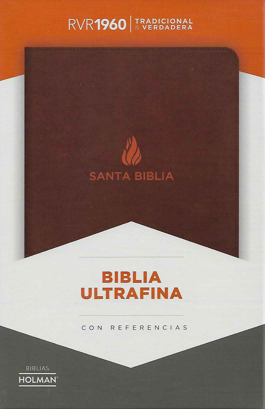 Biblia RVR60 Ultrafina - Piel Fabricada Marrón