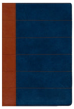 Cargar imagen en el visor de la galería, Biblia RVR60 - de Estudio Thompson - Piel Fabricada - Azul Marrón
