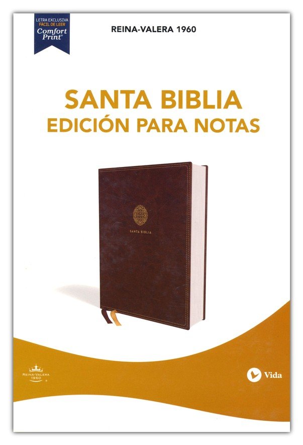 BibliaRVR60 - Edición Para Notas - Símil Piel - Café