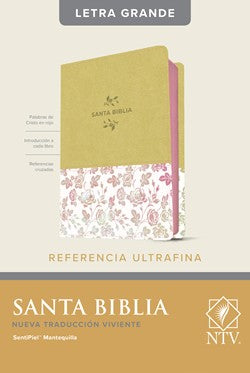 Biblia NTV - Letra Grande - de Referencia - Ultrafina - Símil Piel - Crema