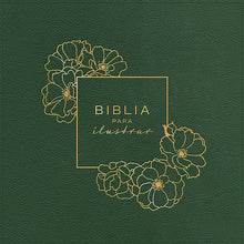 Cargar imagen en el visor de la galería, Biblia RVR60 - Para Ilustrar - Verde Símil Piel - Novedad
