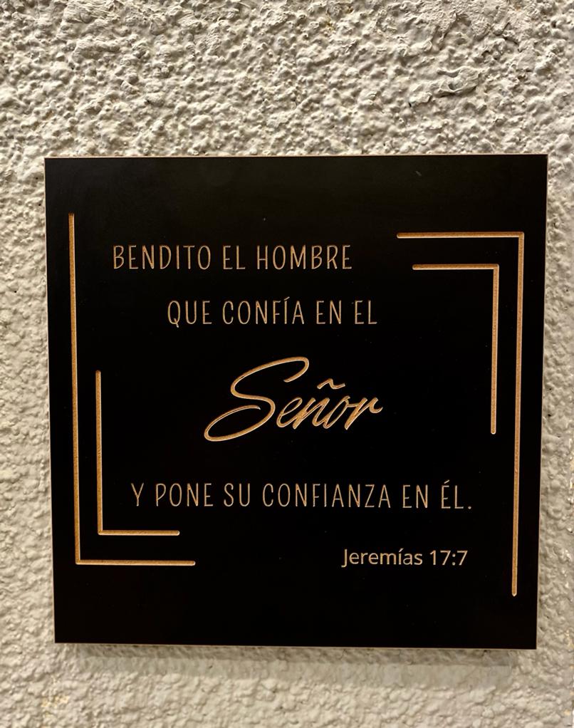 Cuadro - Bendito el Hombre - Jeremias 17:7 - Novedad