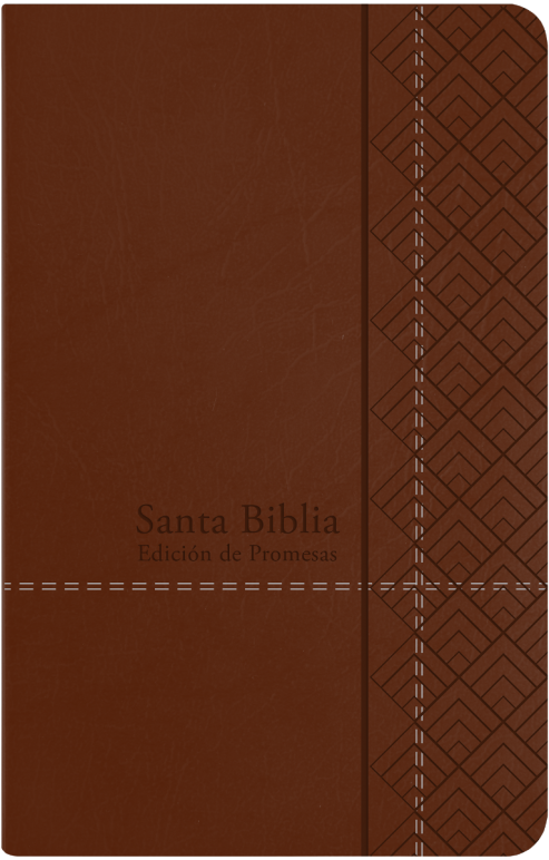 Biblia RVR60 - Letra Grande - de Promesas - Tamaño Manual - Símil Piel Café
