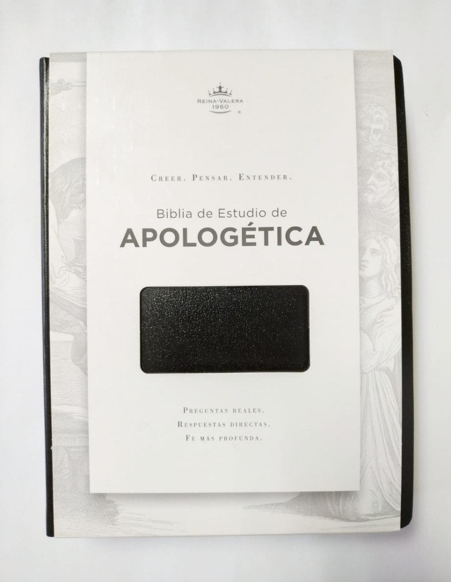 Biblia RVR60 - de Estudio - de Apologética - Piel Fabricada - Negro