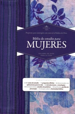 Biblia RVR60 - de Estudio para Mujeres - Azul Floreado - Tapa Dura